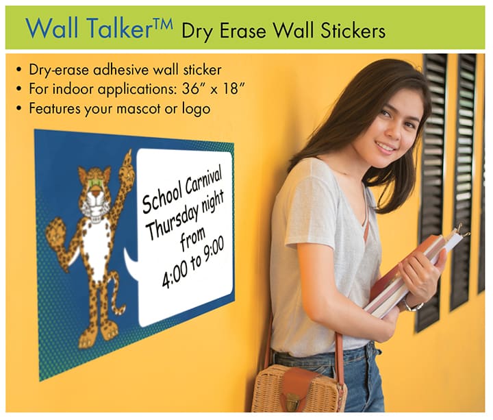 Wall Talker™ Dry-Erase Wall Sticker - Mascot Junction